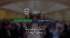 Desktop Screenshot of eglises-baptistes.fr